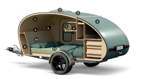 Teardrop minicaravan